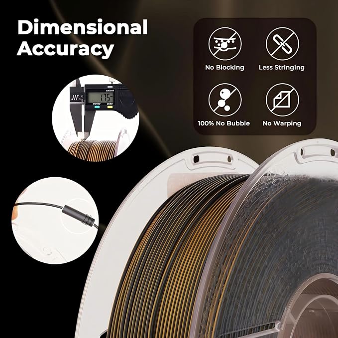 1.75mm PETG Bundle 1kg Multicolor Coextrusion Bicolor Dualcolor Spool, 3D Printer Filament Dimensional Accuracy of +/- 0.03mm and Fit Most FDM 3D Printer, Red-Green