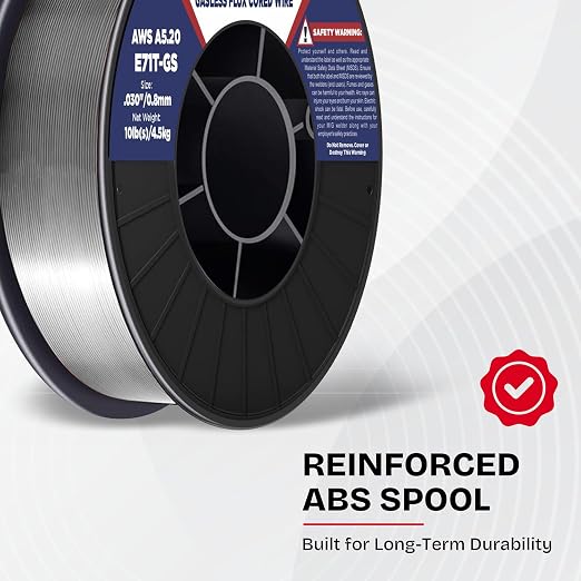 ATLASWELDER Flux Core Welding Wire, E71T-GS .030 Inch 10LB, Gasless Mild Steel MIG Welding Wire with Low Spatter for All Position Welding