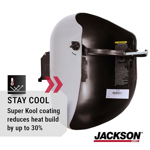 Jackson Safety PL280 Pipeline Welding Helmet - Shade 10 Flip Front Welding Hood - ANSI Z87.1 - Made in USA (Multiple Headgear Styles and Colors)