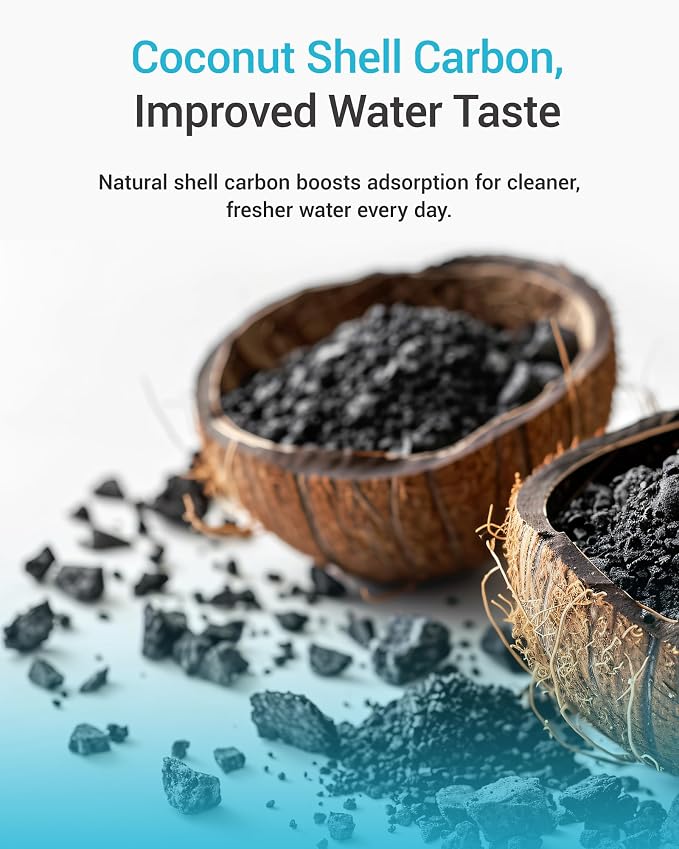 AQUA CREST AP517 Under Sink Water Filter, Replacement for Aqua-Pure® AP517, AP51711, AP510, AP517EA, NSF/ANSI 42 Certified, 6000 Gallons Extended Lifespan, More Pure Enjoyment, 1 Pack