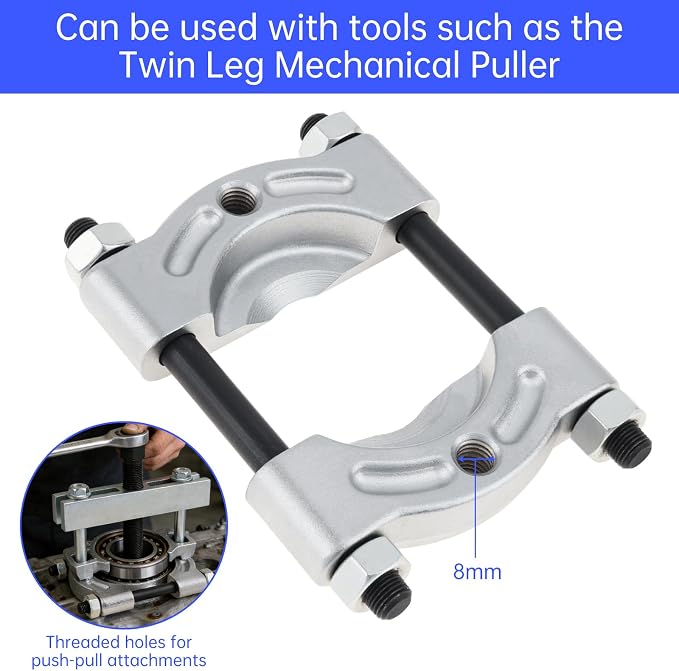 ChgImposs 1/8–2 Inch Bearing Splitter & 5 Inch Gear Pulley Puller Set, Heavy Duty 40Cr Steel Separator Tool for Wheel Hub, Pinion, Crankshaft, Automotive & ATV Repairs