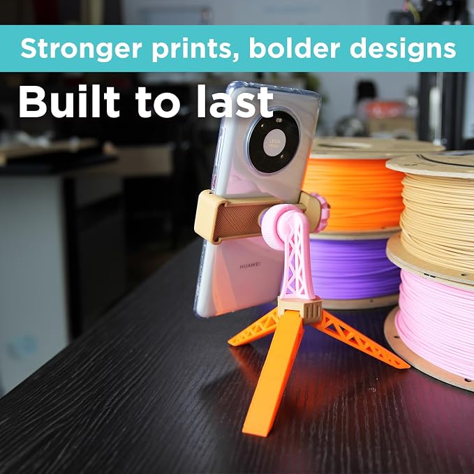 Polymaker PLA PRO Filament 1.75mm 1kg, Tough & High Rigidity Orange 3D Printing Filament, PolyLite PLA PRO High Speed, Print with Most 3D Printers
