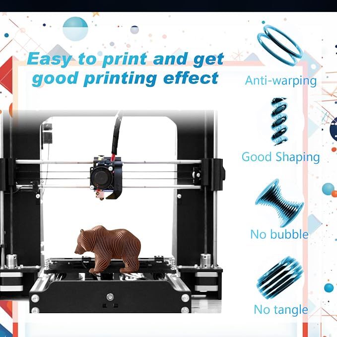 Pangda 3D Printer Filament Bundle 1.75mm Multicolor Matte or Silk PLA Filament 3D Printing Material for Halloween Thanksgiving Day Christmas Easter Holiday Crafting Decorations(Classic Color)