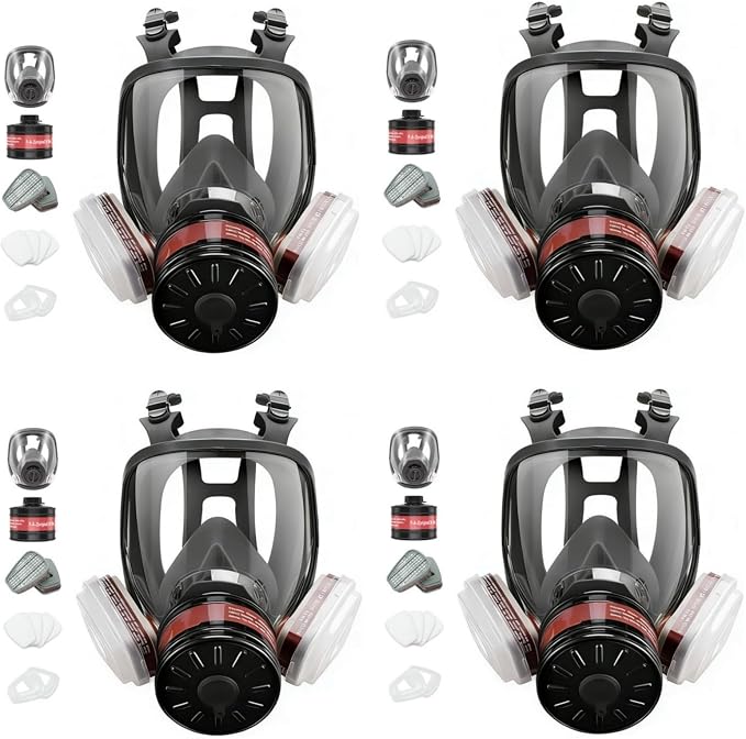 Gas Mask for Chemical, Full Face Respirator for Spray Paint