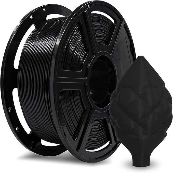 FLASHFORGE ABS Pro Filament 1.75mm Black, 3D Printer Filament 1kg (2.2lbs) Spool-Dimensional Accuracy +/- 0.02mm, Hot Deformation Below 90℃, Great for Printing Heat-Resistant Functional Parts