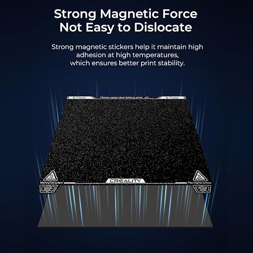 Creality Official K1 Max Build Plate Textured Surface 315x310mm PEI Sheet Flexible Removable Spring Bed Plate for K1 Max, Ender 3 V3 Plus(Without Magnetic Base)