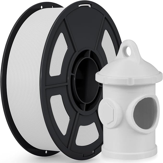 iSANMATE ASA Filament 1.75mm Grayish White 1KG, UV & Weather Resistant 3D Printer Filament Perfect for Outdoor Functional Parts, Dimensional Accuracy +/- 0.02mm, 1kg Spool (2.2lbs)