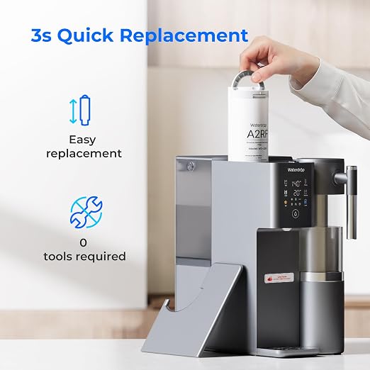 Waterdrop A2RF Filter, Replacement for A2 RO System, 12-Month Lifetime | Countertop Reverse Osmosis Filter, Enhanced Filtration, Long Filter Lifespan, Easy and Quick Filter Replacement