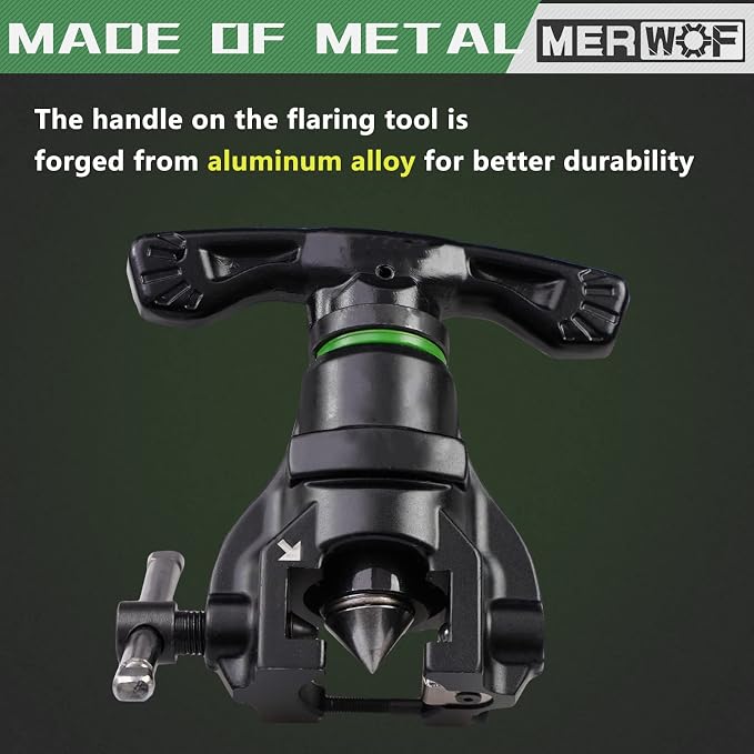 Flaring Tool for 1/4'' - 3/4'', 45 Degree Eccentric Cone Type Flaring Kit for Copper Aluminum Pipe