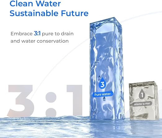 Waterdrop C1RF Filter, Replacement for C1S/C1H RO System, 12-Month Lifetime | Countertop Reverse Osmosis Filter, Enhanced Filtration, Long Filter Lifespan, Easy and Quick Filter Replacement
