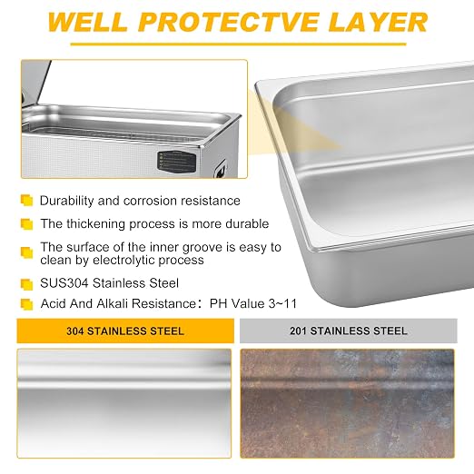 30L Ultrasonic Cleaner Dual-Frequency Professional Digital Stainless Steel Cleaning Machine with Heater Timer for Carburetor, Parts, Circuit Board, Glasses, Denture, Jewelry