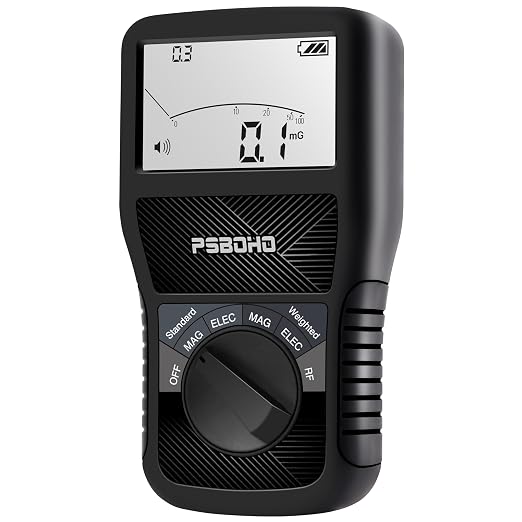3-in-1 EMF Meter Detects Electric Field (EF), Radio Frequency Field (RF), Magnetic Field (MF) - for Home EMF Detector, Office, Outdoor and Ghost Hunting, Radiation Detector Meters
