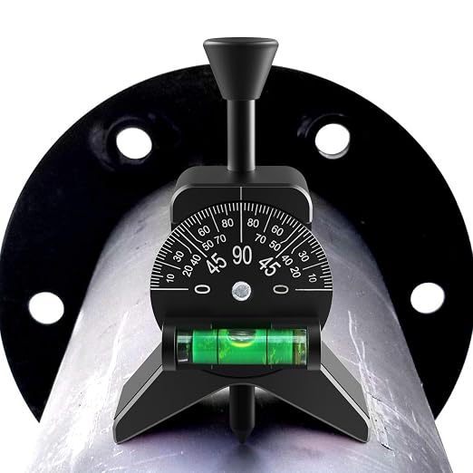 Anblak Pipe Center Finder, Pipefitter Tools w/Magnetic Centering Head, Pipe Fitting Tools Center Finder to Measure Pipe Diameter from 1-1/2" to 6" Diameter, 2.75" Y-Shape, Black