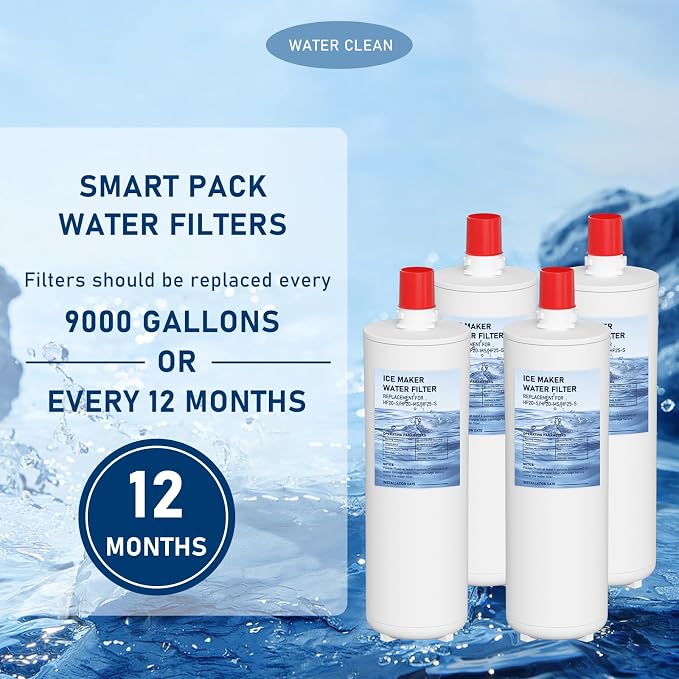 HF20-S HF20-MS HF25-S Water Filter Replacement Compatible with 3M High Flow Series Cartridge HF20-S, 5615103/HF20-MS, 5615109/HF25-S,5615203, Water Filtration System 4-Packs