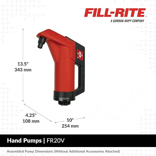 Fill-Rite FR20V Lever Operated Fuel & Oil Transfer Hand Pump