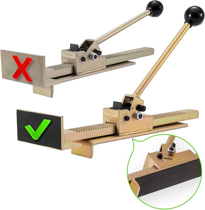 Flooring Jacks 2PCS with Scratch-Resistant Felt Pads, Hardwood Floor Jack, Laminate & Vinyl Plank Flooring Tool, Floor Gap Fixer for Wood Floors, Deck Board Straightening, Protect Floor from Scratches