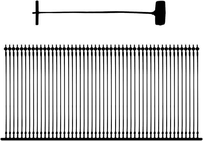 50mm(2 Inch) Black Tag Gun Barbs (Fasteners) for Any Standard Price Labels Clothing Tagging Attachers - 5000 Pcs