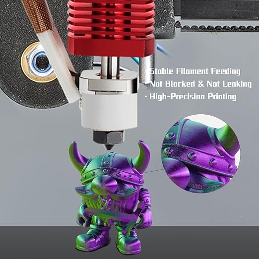 5Aplusreprap Ender 3 Hotend Upgrade: Compatible for Creality Ender 3 V2/Pro,CR-10 J-Head Hotend Replacement, Assembled Extruder 3D Printer Hot end Kit