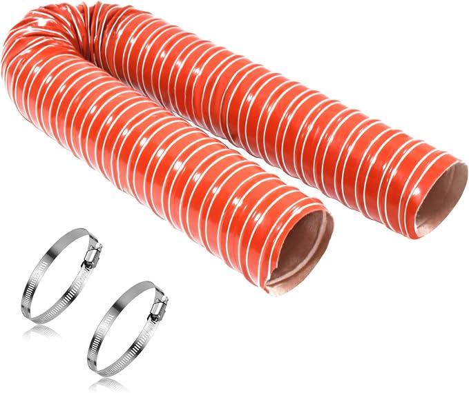 NOWBALL 1.5in Automotive Air Duct Hose, Length 2 Meter-6.6ft, 1.5" Silicone Flexible Cooling Ducting, 38mm High Heat Brake Exhaust Hose for Car, Garage, Dryer Air System