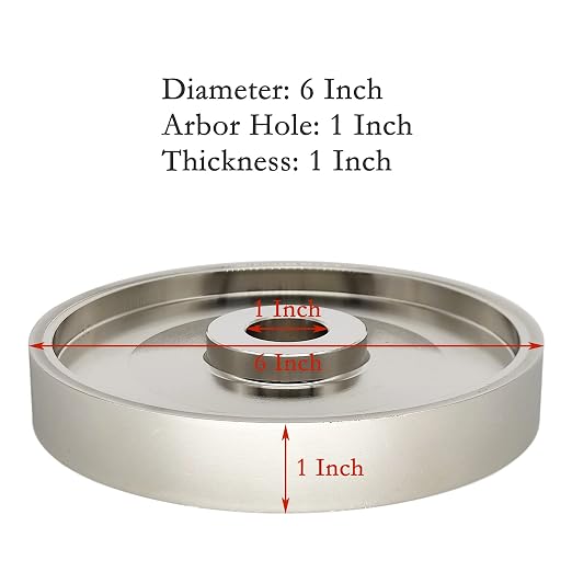 CBN Grinding Wheel 6" Dia x 1" Wide, 1 inch Arbor, Sharpen High Speed Steel Cutting Tools, Diamond Grinding Wheel Grit #1000