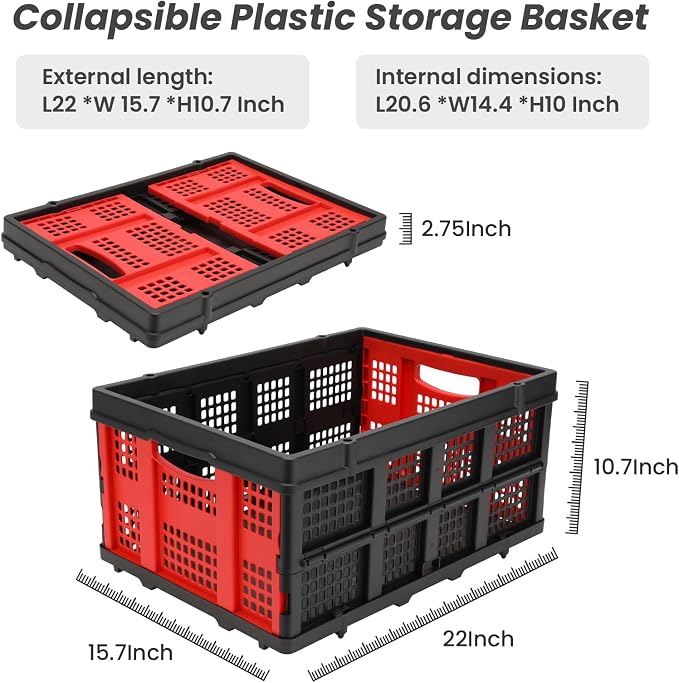 2-in-1Hand Trucks Dolly 330LB Foldable with Folding Basket, Folding Hand Trucks Heavy Duty Carrying, Combination of 4 Wheels and 2 Wheels Convertible Cart with Retractable Handle Dolly for Moving