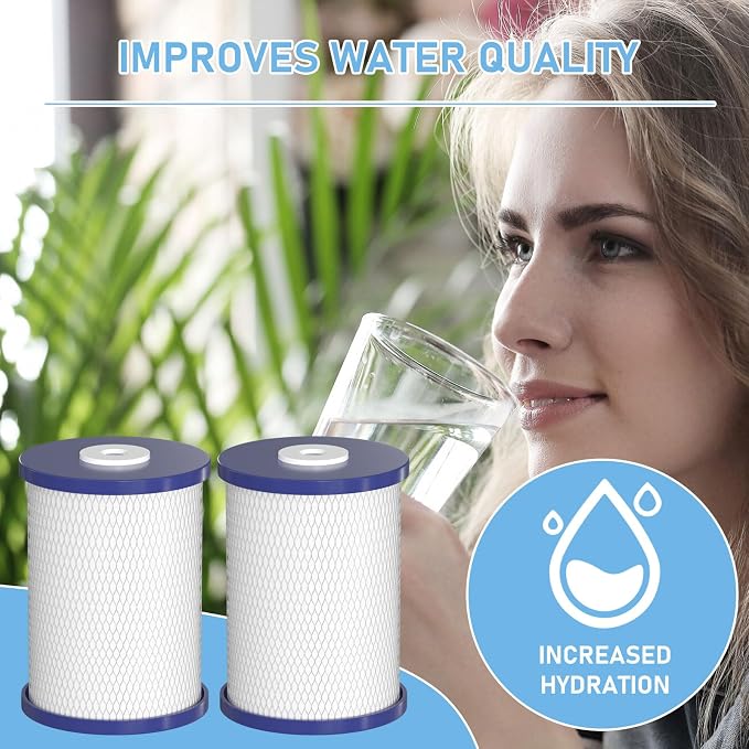 0.5 Micron Coconut Shell Activated Carbon Water Filters Compatible with Royal Prestige Frescapure 4000, 4500, 5000, 6000 CT, 6000 UC, WF0705 Water Filter Systems, 750 GPD Life Span - Pack of 2