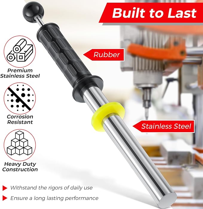Magnetic Pickup Tool, Magnet Wand with Release Handle, Magnetic Chip Collector for Pickup Nails, Screws and Metal Cuttings & Shavings