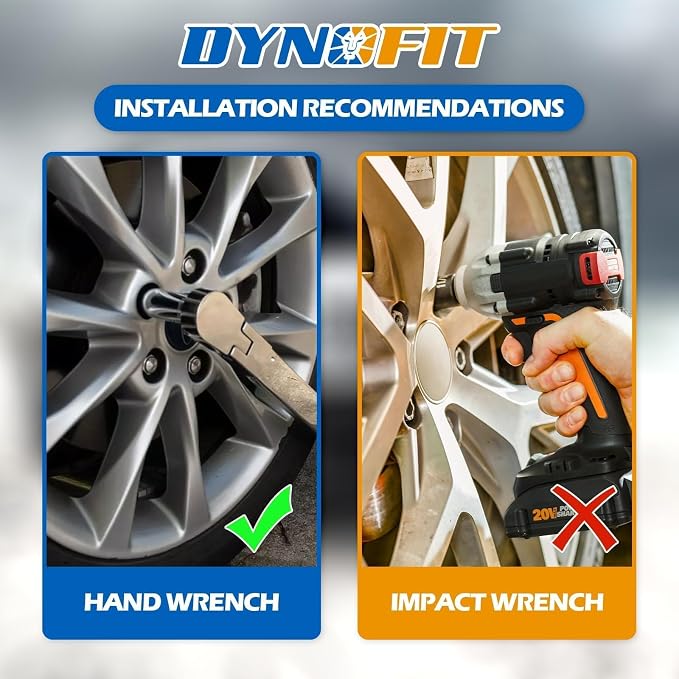 Dynofit 12x1.25 Renegade Lug Bolts, Compatible with Jeep Dodge Hornet Fiat 5 Lug Rim,17mm Hex 22mm Shank Small Wheel Bolts, 20pcs OE Style Aftarmarket Studs (One-piece Design replacement Swollen Bolt)