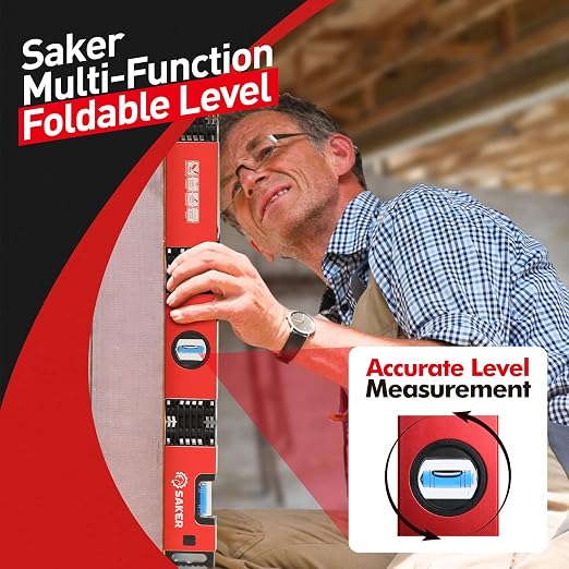 Saker Multi-Function Foldable Level-Saker Contour Gauge (5 Inch Lock) Profile Tool