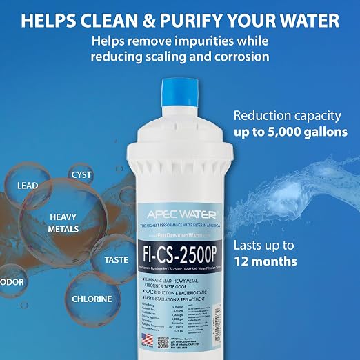APEC Water Systems FI-CS-2500P Replacement Filter for CS-2500P Water Filtration System