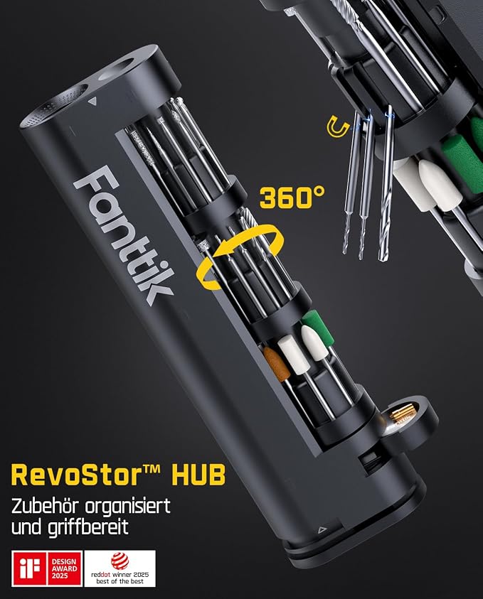 Fanttik F2 Master 4V Mini Cordless Rotary Tool Kit and E2 Ultra 3.7V Mini Electric Screwdriver