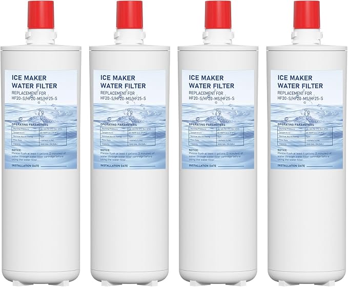 Manitowoc K00338/K00337 Arctic Pure Ice Maker Water Filter Compatible with Manitowoc AR-10000 Ice Maker, Pack of 4