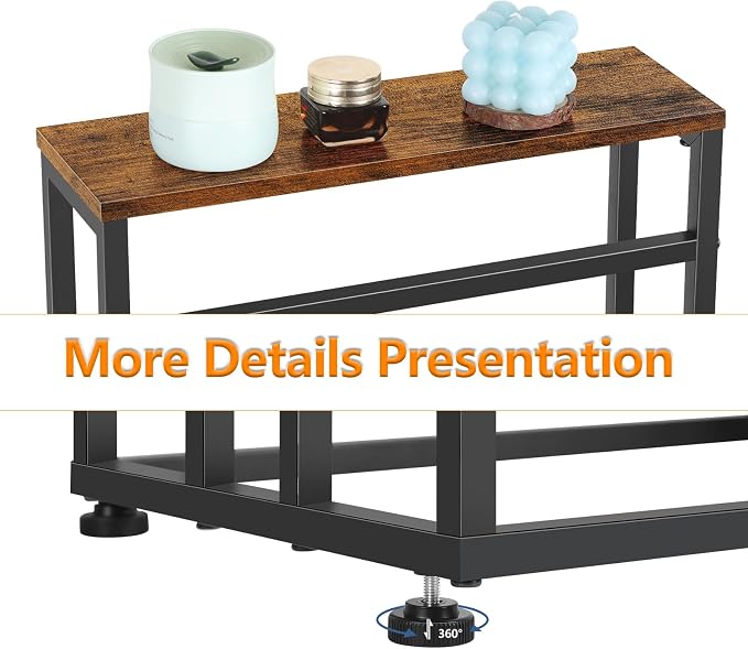 Bathroom Standing Towel Rack 3 Tier Metal Small Towel Holder Stand Farmhouse Blanket Ladder Holder with Storage Shelf for Bedroom Living Room, Black & Brown