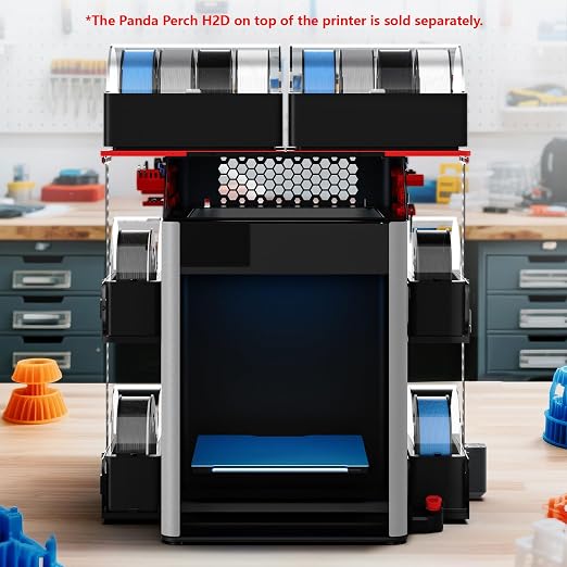 BIQU Panda Perch HT for Panda Perch H2D, AMS HT Storage Racks Space-Saving AMS HT Holder Compatible with Bambu-Lab H2D H2S 3D Printers, 2-Pack