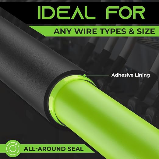 GEARit 1 inch Heat Shrink Tubing - 3:1 Ratio Adhesive Lined, Marine-Grade Waterproof Industrial Shrink Wrap, Dual-Wall Tubing, UL Approved - 50FT Roll - Black
