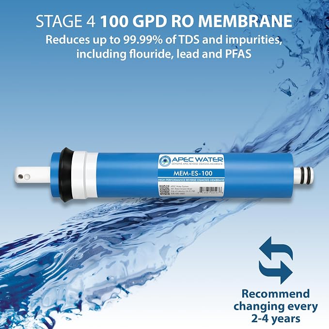APEC Water Systems FILTER-MAX-ES100 100 GPD High Capacity Complete Replacement Filter Set For Essence Series Reverse Osmosis Water Filter System Stage 1-5