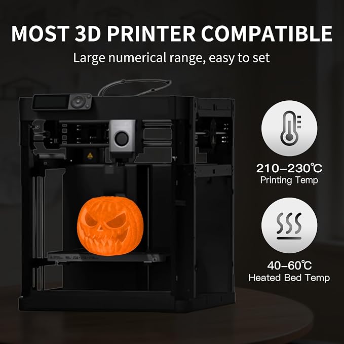 RAMBERY Glow in The Dark 3D Printer Filament Bundle Multicolour Blue Green Purple Orange PLA Filament 1.75mm Luminous 3D Printing Filament, 1kgX 4 Spools (8.81 lbs)