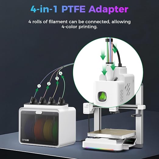 Creality Official SPARKX i7 Extruder, Original i7 Combo Extrusion Assembly with Quick-Swap Extruder Lever, 4-in-1 PTFE Adapter and Built-in Filament Cutter, 3D Printer Parts for Creality SPARKX i7