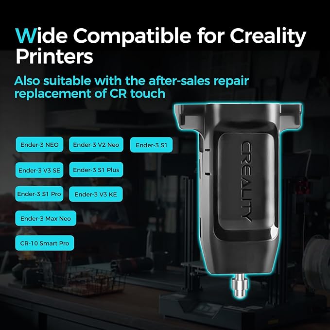 Creality Official CR Touch Auto Bed Leveling Kit with Mounting Bracket for Ender 3, Ender 3 Pro, Ender 3 V2, CR-10, Easy Installation & First Layer