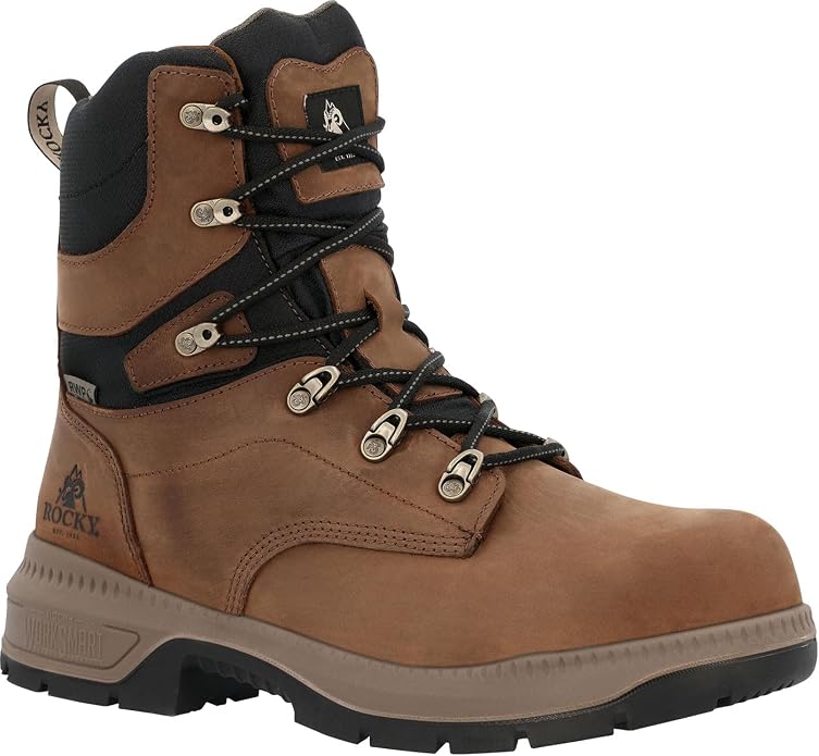 ROCKY Worksmart 8” Comp Toe Internal MET Guard Work Boot