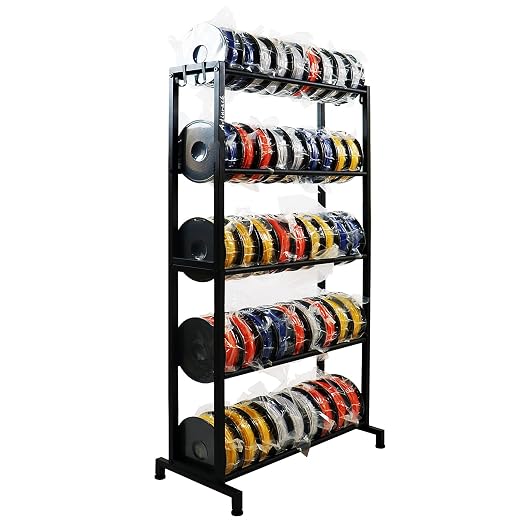 3D Printer Filament Rack, Heavy Duty Storage Shelves for 3d Printing Filaments, 5 Tier Large Capacity Filament Storage for 3D Printing Business