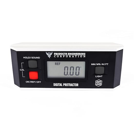 Digital Inclinometer, 360° Protractor Angle Finder Level | Magnetic V-Groove Base Protractor with Large Backlit LCD Display, High-Precision Meter Tool for Machining, Woodworking