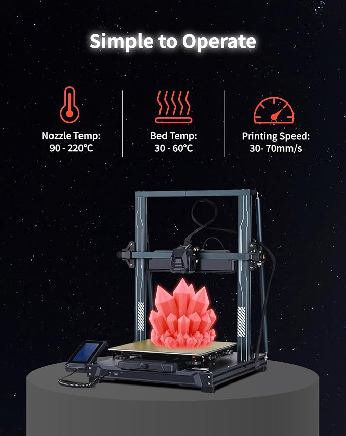 DURAMIC 3D PLA Glow in The Dark Filament Luminous Neatly Wound 1.75mm 1Kg | 3D Printing Filament 1.75mm Dimensional Accuracy +/- 0.02 mm, Fit Most FDM 3D Printers Red to Glow Red