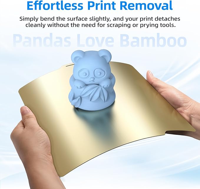 BIQU PyroGrip Smooth PEI+Textured PEI Build Plate for Bambu-Lab P1P P1S P2S X2D X1C X1E A1 257x257mm, Double Sided PEI Spring Steel Build Plate Flexible Sheet Print Bed Removable Surface Platform
