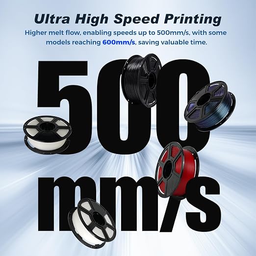 FLASHFORGE Rapid PLA Filament 1.75mm +/- 0.02mm Burnt Titanium, Max 500mm/s High Speed Printing, 3D Printer Filament 1kg(2.2lbs), Changing Colors with Light, Perfectly Hide The Layer Line