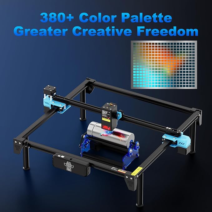 Twotrees TTS-20 Pro Laser Engraver, 20000mW Laser Engraver Machine and Cutter, Ideal for DIY Laser Engraving Projects. Processes Wood, Metal, Acrylic, and Glass 27.4-inch × 23.4-inch Laser Cutter