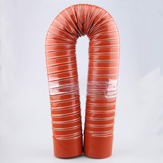 AC PERFORMANCE 4" ID Silicone Flexible Brake Cooling Air Ducting Induction Intake Pipe Hose with Cuff, Length 1 Meter (3.3 Feet)
