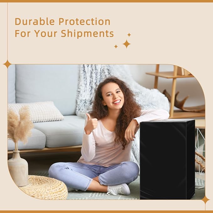 Fuxury Extra Large Poly Mailers 24x36" 25 Pc, XXL Jumbo Shipping Bags,Black | 2.5 Mil Thick,Opaque Mailers Poly Bags,Self Seal Mailing Envelopes Large For Oversized Clothing Business,Boutique & Online