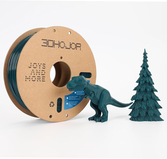 3DHoJor PLA Pro (PLA+) Filament 1.75mm, 3D Printer Filament, Cardboard Spool, Dimensional Accuracy +/- 0.03 mm - Green, 1kg