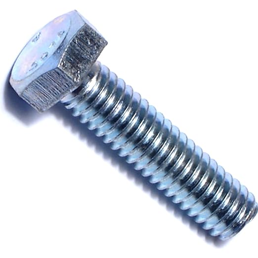 Hard to Find Fastener Tap Hex Bolts, Durable Corrosion-Resistant Steel Hex Head Bolt for Home Improvement, DIY, Construction, 5/16-18 x 1-1/4, Pack of 100